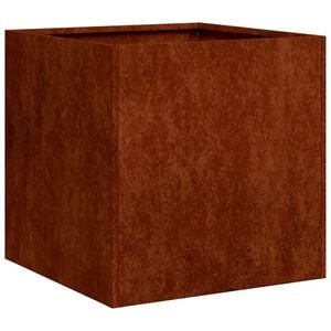 vidaXL Planter Rusty 40x40x40 cm Weathering Steel