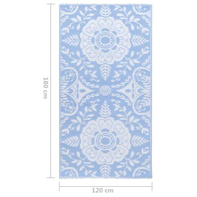 vidaXL Outdoor Carpet Baby Blue 120x180 cm PP