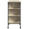 vidaXL Kitchen Trolley Sonoma Oak 100x45x89.5 cm Engineered Wood