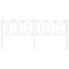 vidaXL Metal Headboard White 200 cm
