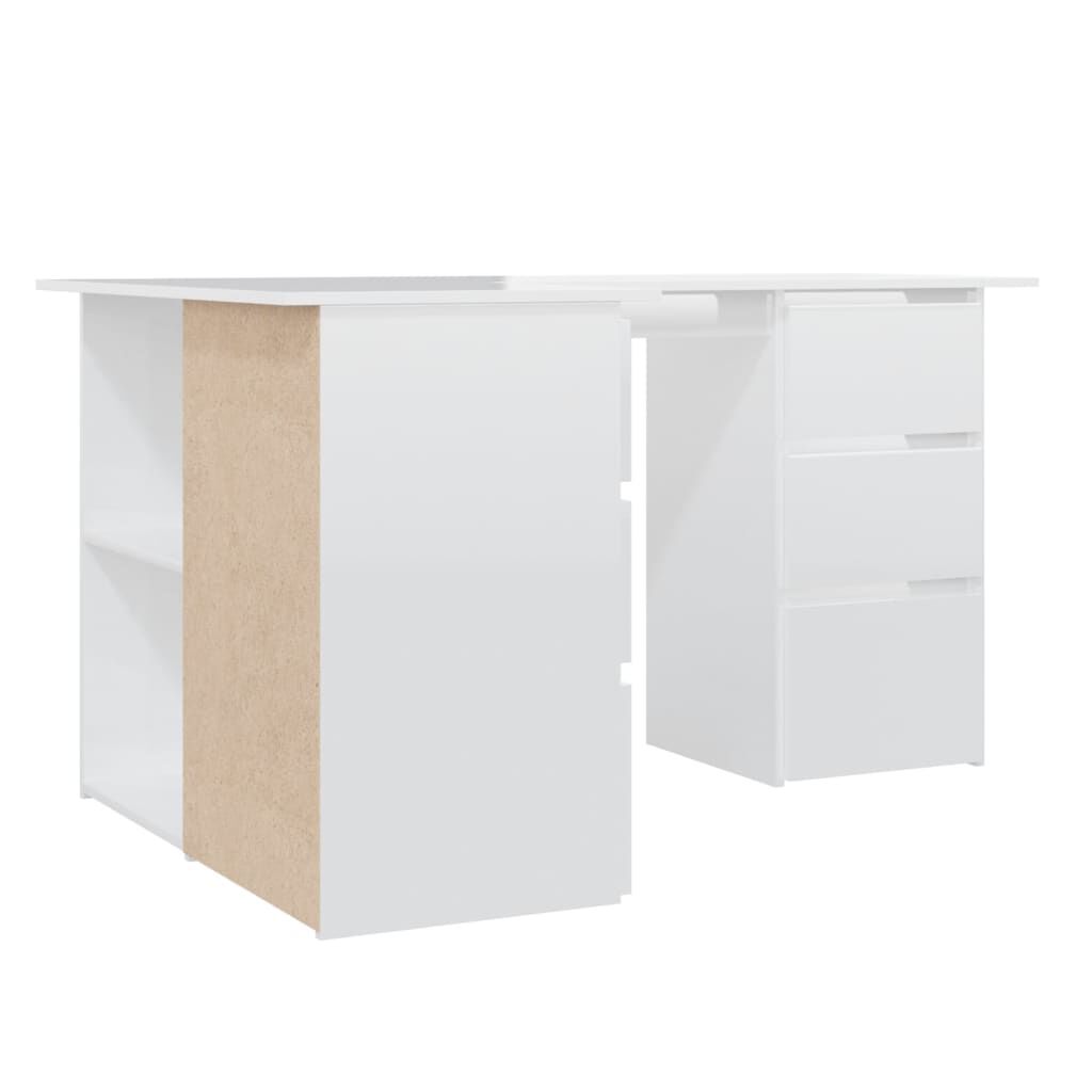 High gloss online corner desk