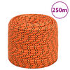 vidaXL Boat Rope Orange 8 mm 250 m Polypropylene