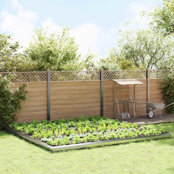 vidaXL Snail Fences 20 pcs Silver Galvanised Steel