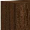 vidaXL TV Wall Cabinets with LED Lights 2 pcs Brown Oak 30.5x35x70 cm