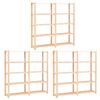 vidaXL 5-Tier Storage Racks 3 pcs 170x38x170 cm Solid Pinewood 500 kg
