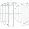 vidaXL Bird Cage Anthracite 210 x 304 x 213 cm Galvanised Steel