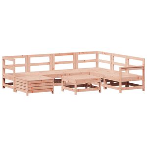 vidaXL 8 Piece Garden Sofa Set Solid Wood Douglas Fir