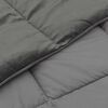 vidaXL Summer Duvet Quilted Light Grey 155 x 220 cm Microfiber