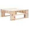 vidaXL Pallet Ottoman | Natural wood colour | Impregnated pinewood | Medium