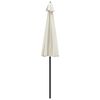 vidaXL Garden Parasol with Aluminium Pole 270 cm Sand White