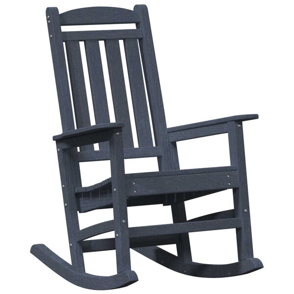 vidaXL Garden Rocking Chair 2 pcs Navy 70 x 92 x 108cm Plastic