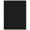 vidaXL Wall Mounted Cabinet Black 69.5x34x90 cm