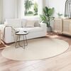 vidaXL Area Rugs Oval HUARTE Beige 230 x 160 cm 100% Polyester
