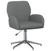 vidaXL Swivel Desk Chair 54 x 58 x 90 cm Dark Grey Fabric