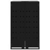 vidaXL Wheelie Bin Storage for 4 Bins Black 276x79x117 cm Steel