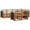 vidaXL Outdoor Sofa Set 6 pcs Natural Solid Acacia Wood