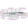 vidaXL Sofa Sets 6 pcs Natural Solid Acacia Wood