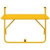 vidaXL Hanging Balcony Table Yellow 60 x 39 x 65 cm Steel