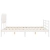 vidaXL Bed Frame without Mattress White 160x200 cm Solid Wood