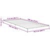 vidaXL Floor Bed Frame White 75 x 190 cm Engineered Wood