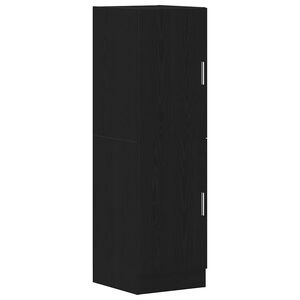 vidaXL Kitchen Cabinet Black 38x41.5x131.5 cm Engineered Wood