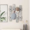 vidaXL Wall-Mounted Coat Rack Concrete Grey 60 x 3 x 82 cm
