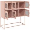 vidaXL Sideboard Pink 100.5x39x107 cm Cold-rolled Steel