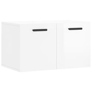 vidaXL Wall Cabinet High Gloss White 60x36.5x35 cm Engineered Wood