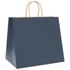 vidaXL Paper Bags 250 pcs with Handles Blue 32x22x28 cm
