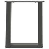 vidaXL Coffee Table Legs U-Shaped 2 pcs Anthracite 38x(42-43) cm Steel