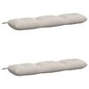 vidaXL Bench Cushions VIANEN 2 pcs 100% Polyester White