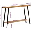 vidaXL Console Table 110x30x75 cm Solid Wood Mango