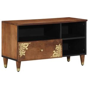 vidaXL TV Cabinet Honey Brown 80 x 33 x 46 cm Solid Mango Wood