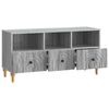 vidaXL TV Cabinet Grey Sonoma 102 x 34.5 x 50 cm Engineered Wood