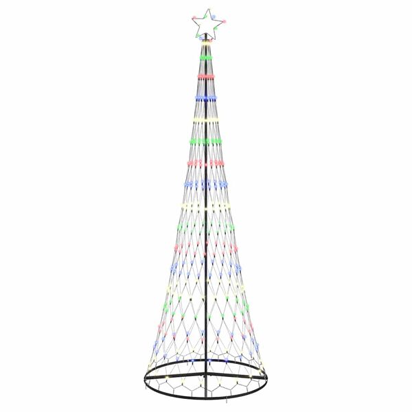vidaXL LED Christmas Tree Multicolour 100.5 x 100.5 x 302.5 cm Metal