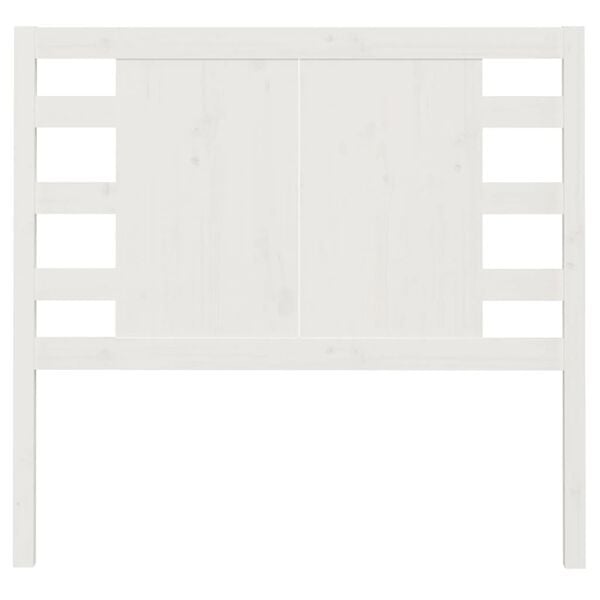 vidaXL Headboard White 81x4x100 cm Solid Wood Pine
