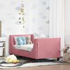 vidaXL Toddler Bed Frame with Headboard Pink 70 x 140 cm Velvet