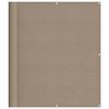 vidaXL Balcony Screen Taupe 120x1000 cm 100% Polyester Oxford