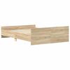 vidaXL Bed Frame without Mattress Sonoma Oak 140x200 cm