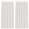 vidaXL Voile Curtain with Curtains 2 pcs Cream 260 x 140 cm Polyester