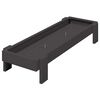 vidaXL Chicken Feeding Trough Black 80 x 28 x 13.5 cm