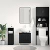 vidaXL Bathroom Sink Cabinet Black Oak 58 x 33 x 60 cm Engineered Wood