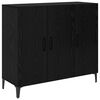 vidaXL Sideboard Black oak 34 x 90 x 80 cm Engineered wood