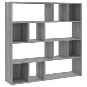 vidaXL Book Cabinet/Room Divider Grey Sonoma 105x24x102 cm