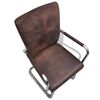 vidaXL Cantilever Dining Chairs 2 pcs Brown Faux Leather