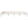 vidaXL Extra Long Bed Frame without Mattress White 140x220 cm Solid Wood Pine