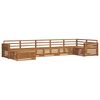 vidaXL Outdoor Sofa Set 7 pcs 7-Seaters Natural Solid Acacia Wood