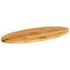 vidaXL Table Top 140x50x3.8 cm Oval Solid Wood Mango