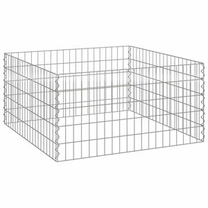 vidaXL Square Composter 100 x 100 x 50 cm Iron
