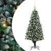 vidaXL Artificial Christmas Tree with 150 LEDs with Stand Green 150 cm